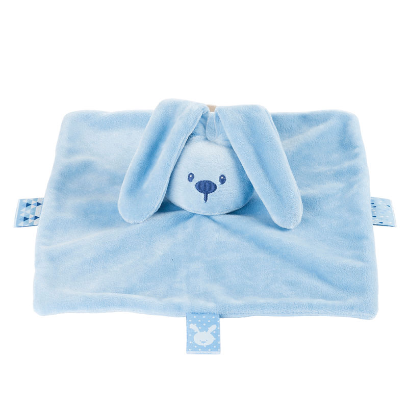  lapidou baby comforter rabbit blue jeans 